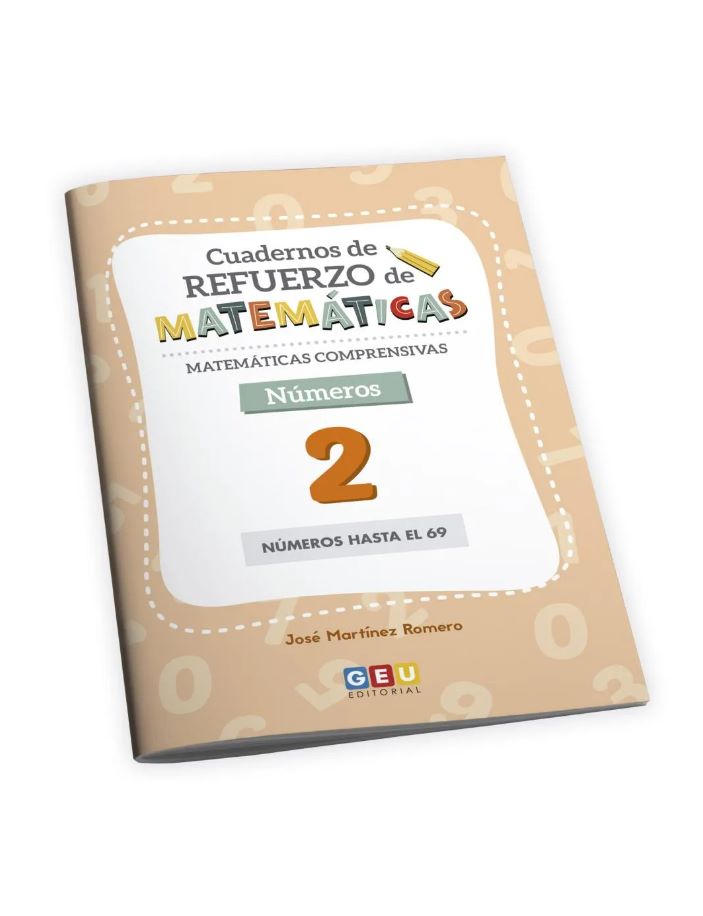cuaderno 2 de Números de Matemáticas comprensivas trabaja los números hasta el 69 con una metodología práctica que ayuda al alumno a comprender y aprender las matemáticas.